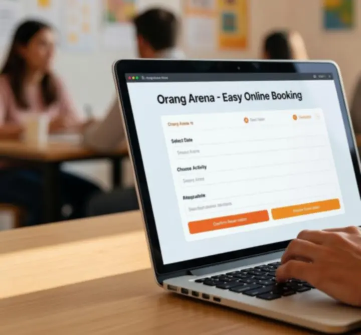 Visuele weergave van het online boekingsproces bij 